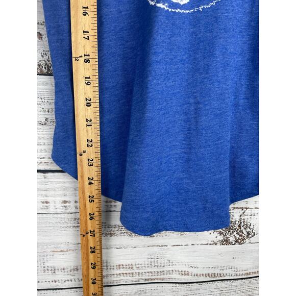 Tipsy Elves Blue Razorback Tank Top Cat Aviator Sunglasses Small Funny Weird - Picture 5 of 8